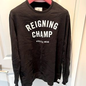 Reigning Champ Black Sweatshirt-XXL